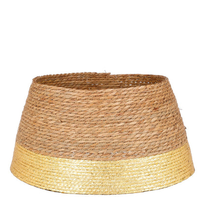 Kerstboomrok zeegras goud Ø50 cm natuurlijke kerstdecoratie Woonware