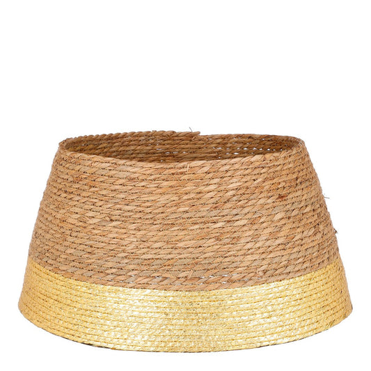 Kerstboomrok zeegras goud Ø50 cm natuurlijke kerstdecoratie Woonware