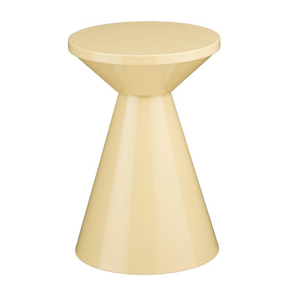 Jim bijzettafel beige Ø31 cm ijzer ronde tafel Woonware