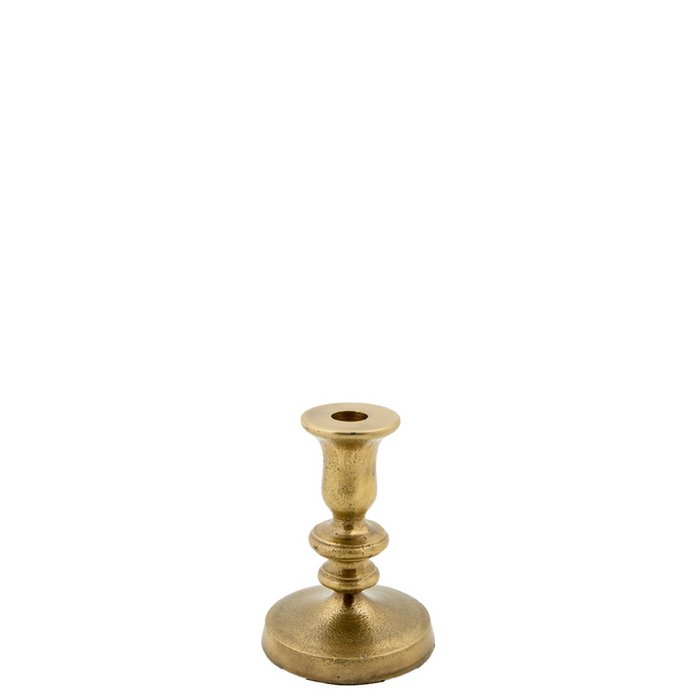 Kaarsenkandelaar Belves 16 cm antique gold metalen decoratie