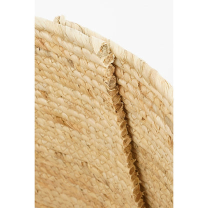 Crème kerstboomrok met zwart hart 50 x 50 x 26 cm maïsblad Woonware