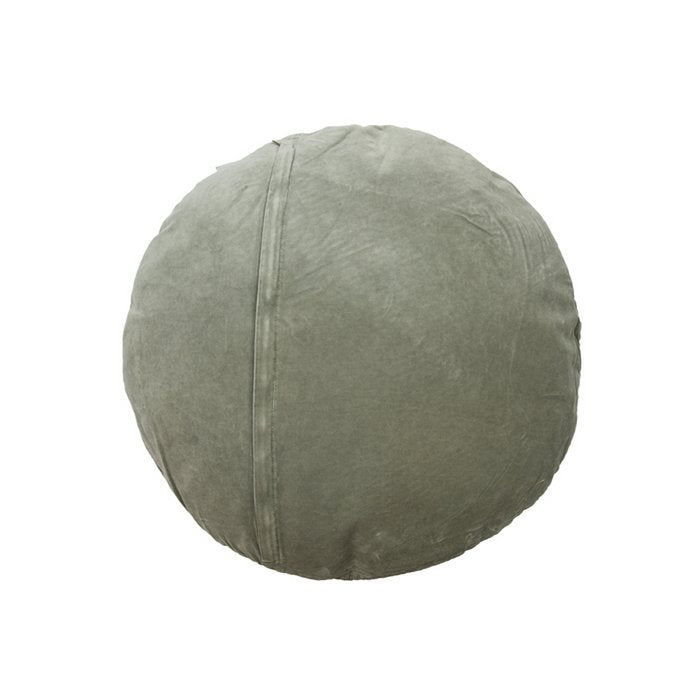 Fluwelen rond kussen Jade oudgroen Ø60 cm | Woonware