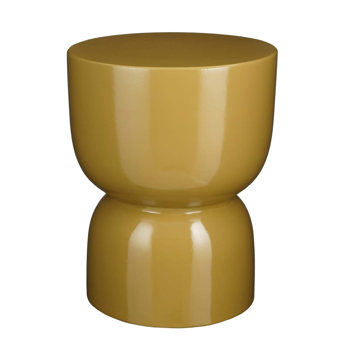 Bijzettafel Ø35 Geel van cement – modern en stevig design Woonware