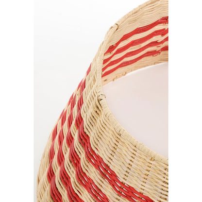 Rotan kerstboomrok beige rood Ø60 cm natuurlijke boommand Woonware