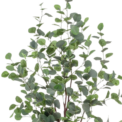 Kunstplant Eucalyptus 120cm – Blauwe Gomboom met realistische groene en zilveren bladeren voor woonkamer of kantoor