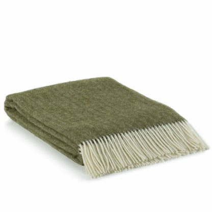 Sienna Plaid – 100% Nieuw-Zeelandse wol, diepe groene kleur