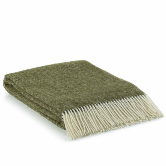 Sienna Plaid – 100% Nieuw-Zeelandse wol, diepe groene kleur