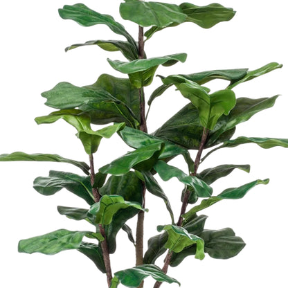 Kunstplant Ficus Lyrata 120cm – Tabaksplant Groen