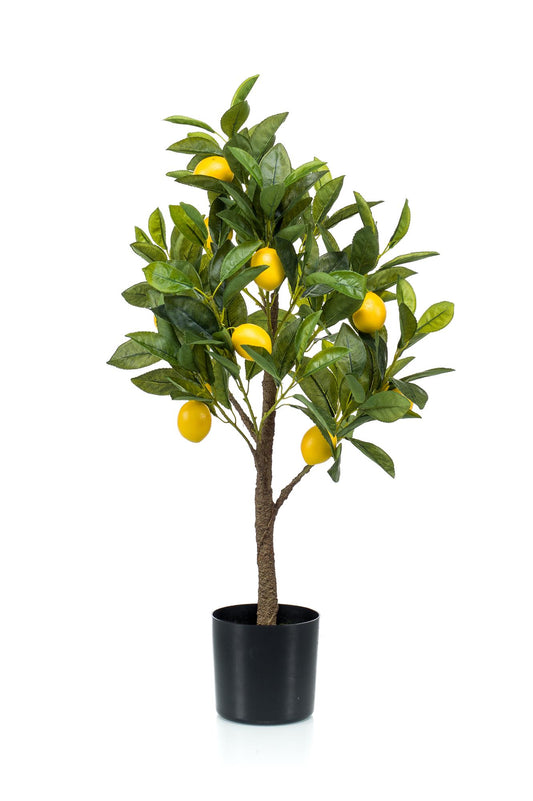 Kunst Citroenboom Citrus Limonia 75cm – Realistische mediterrane kunstplant