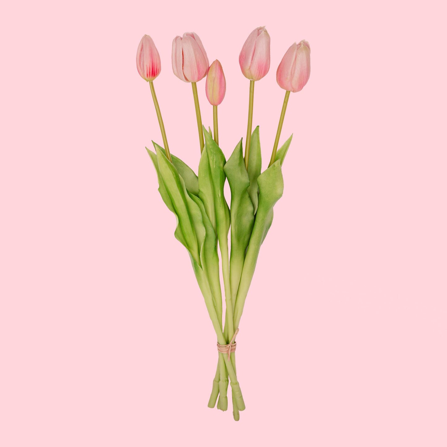Tulpen Boeket Roze 5 stuks 42 cm kunstbloemen Real Touch