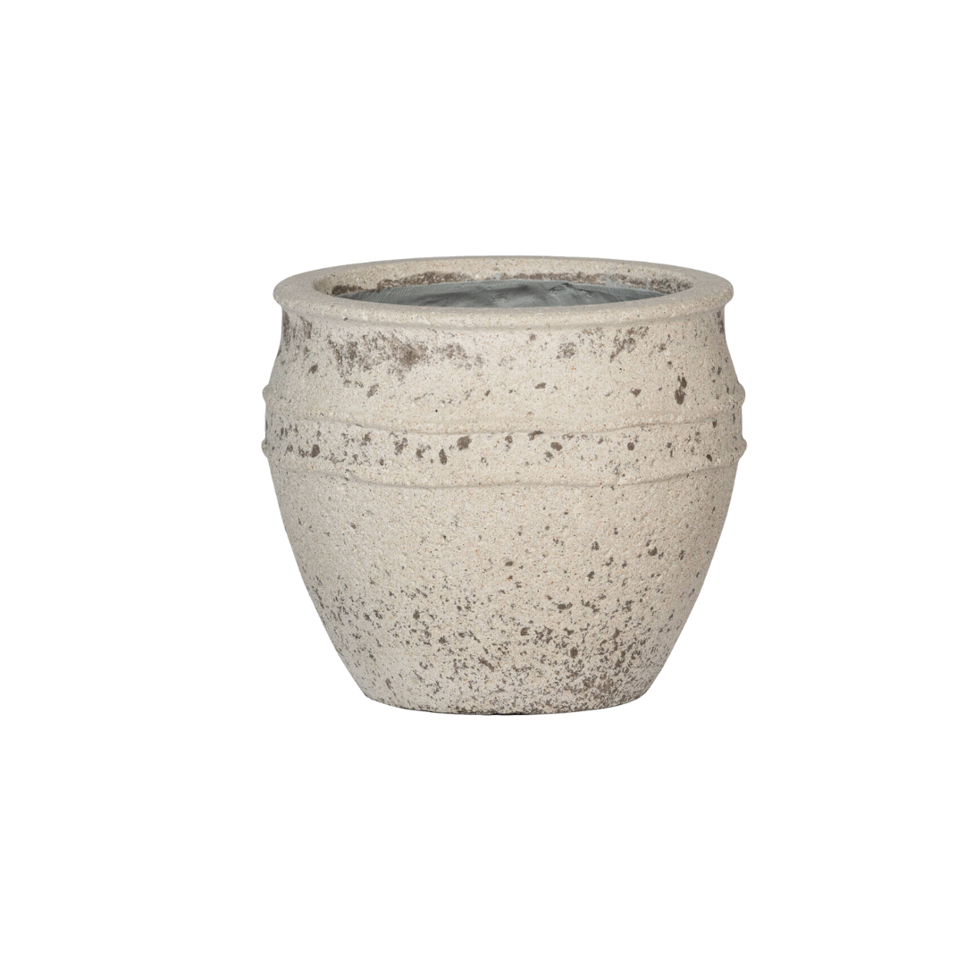 Plantenpot Athena Chalk White D29xH24 – moderne witte pot | Woonware
