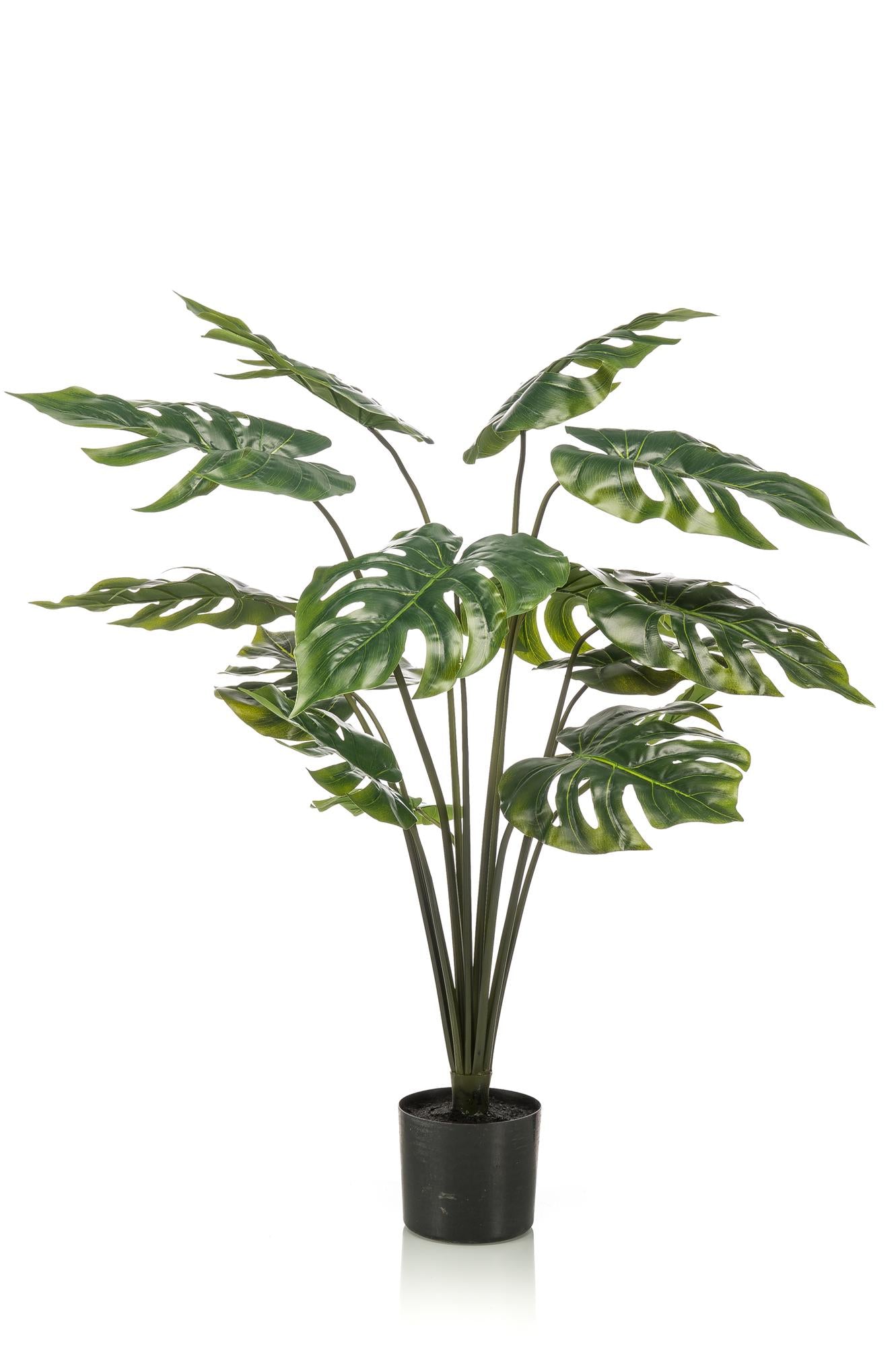 Kunstplant Monstera Deliciosa 95cm – Realistische gatenplant