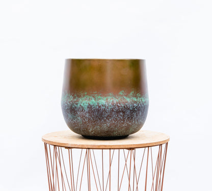 Plantenpot Elisa Mystic Bronze 44x39 – luxe bronzen pot voor kamerplanten | Woonware