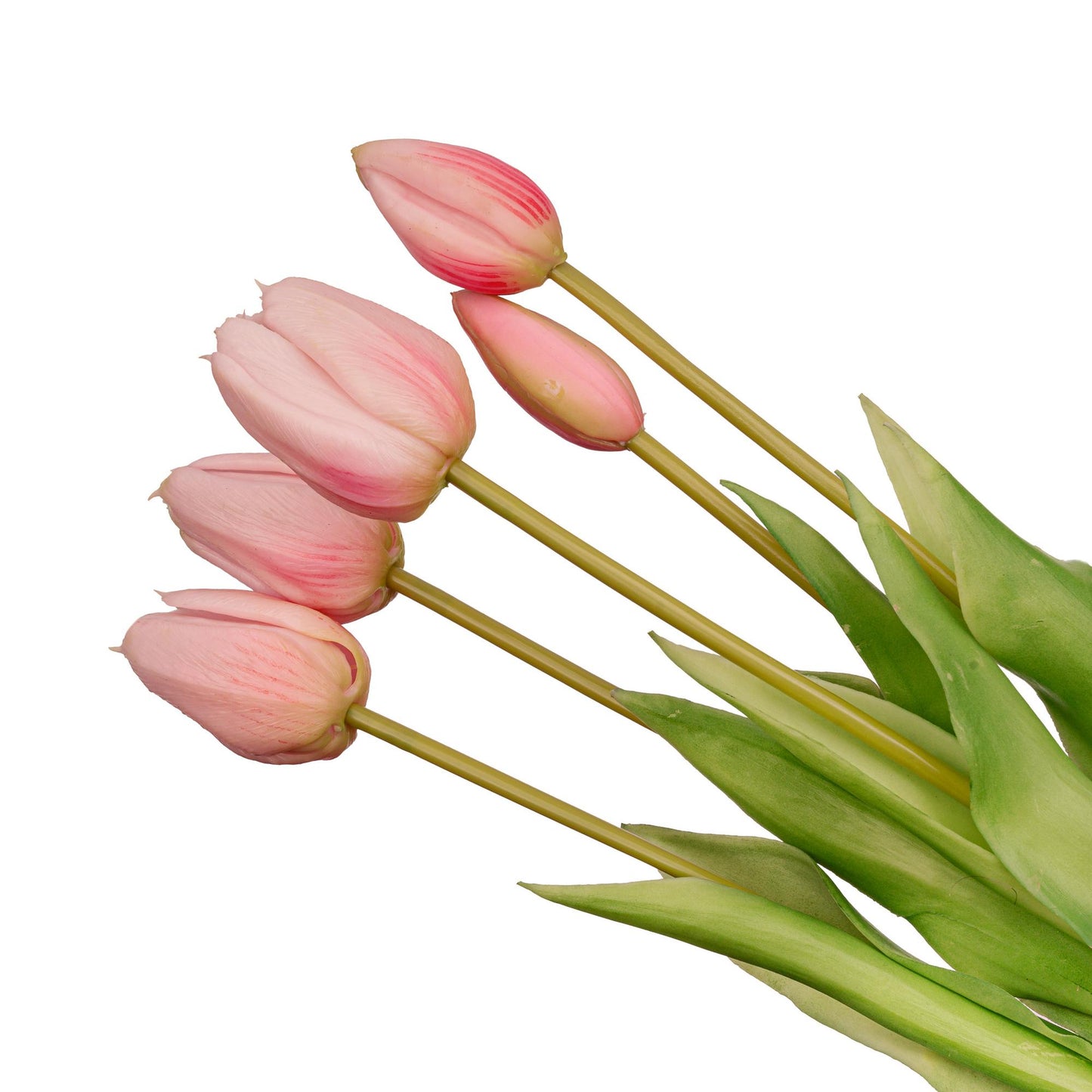 Tulpen Boeket Roze 5 stuks 42 cm kunstbloemen Real Touch