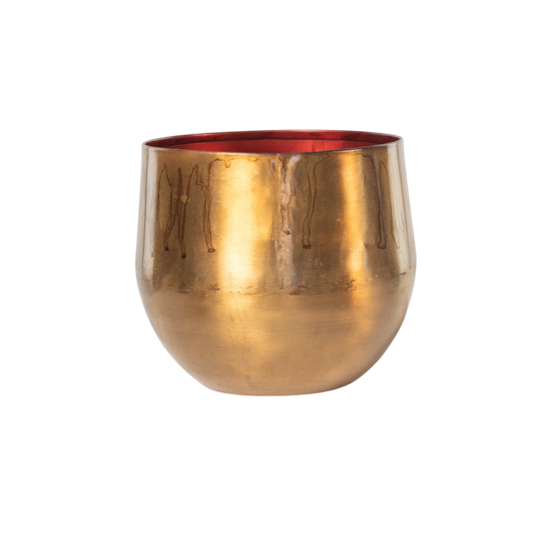 Plantenpot Ayka Old Camel D28xH25 – warme camel kleur pot | Woonware