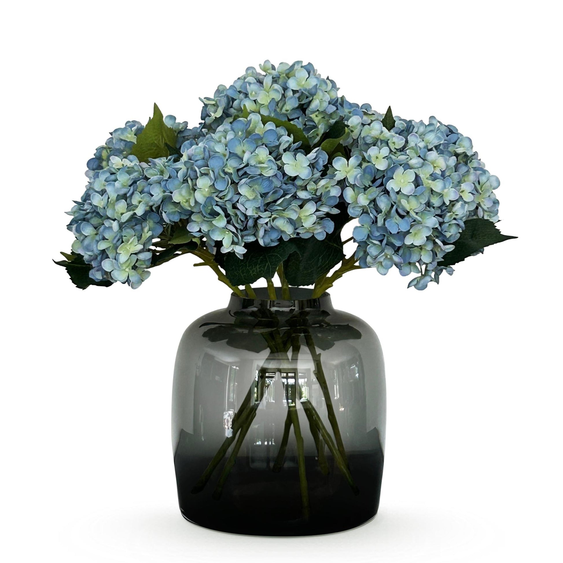 Hortensia takken blauw 52 cm – kunst hortensia’s van Woonware in levendige blauwe kleur