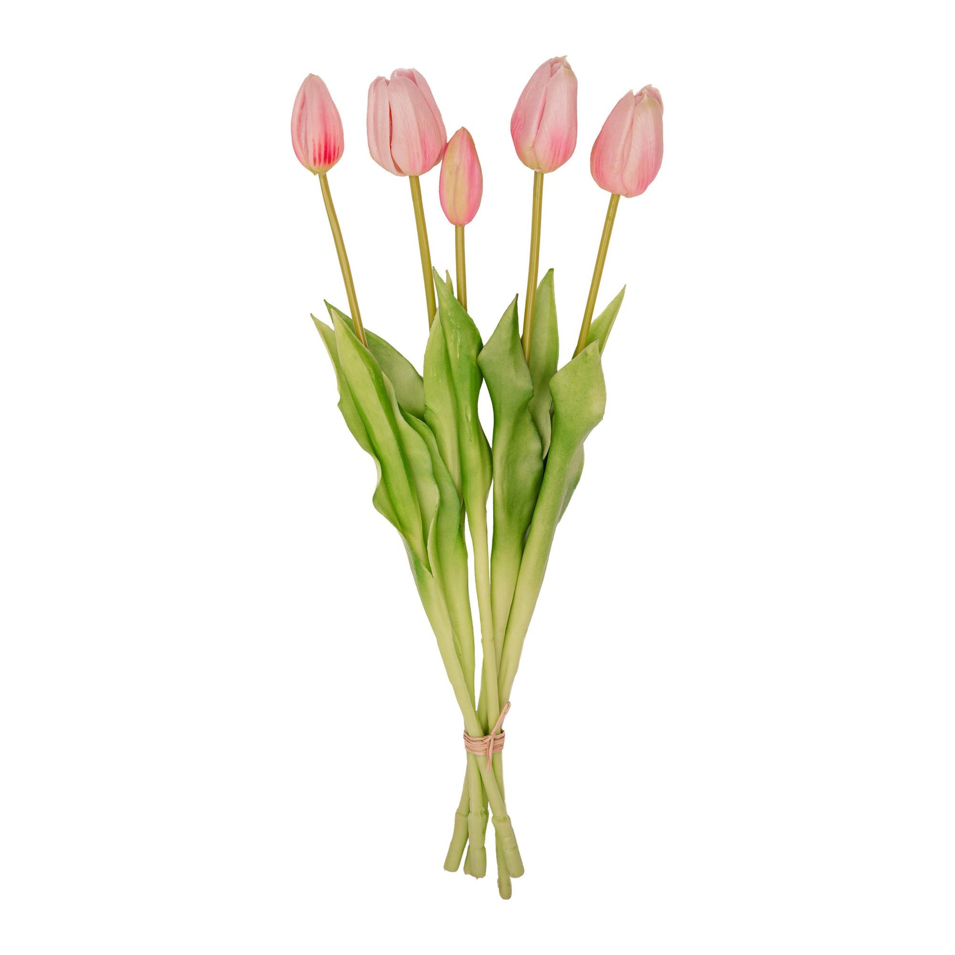 Tulpen Boeket Roze 5 stuks 42 cm kunstbloemen Real Touch