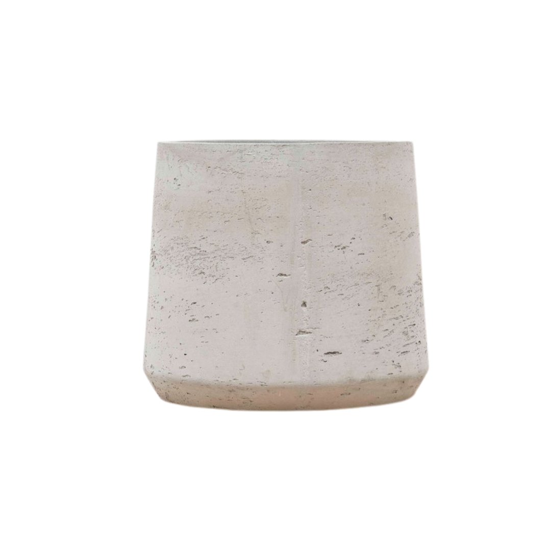 Plantenpot Aniek Cement D34xH30 – stoere cementlook pot | Woonware