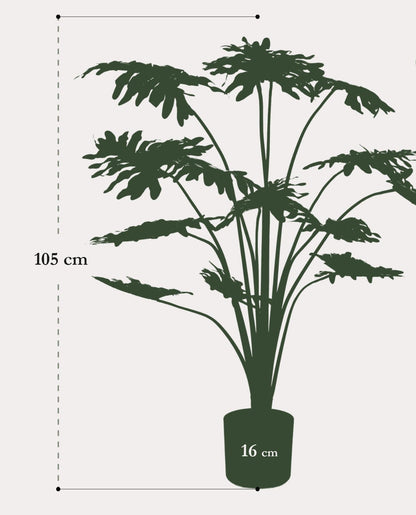 Kunstplant Philodendron 105 cm groen Woonware