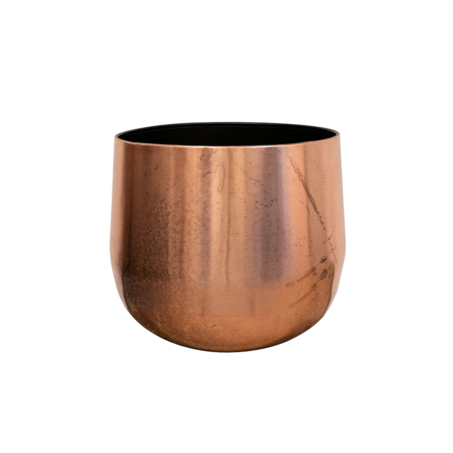 Christina bloempot copper Ø37 x H32 koperkleurige plantenpot Woonware
