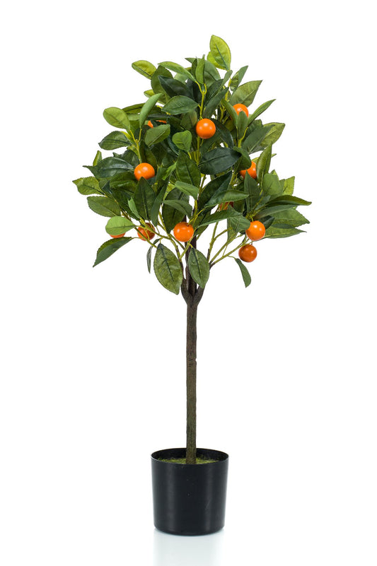 Kunst Sinaasappelboom Citrus Sinensis 75cm – Realistische mediterrane kunstplant