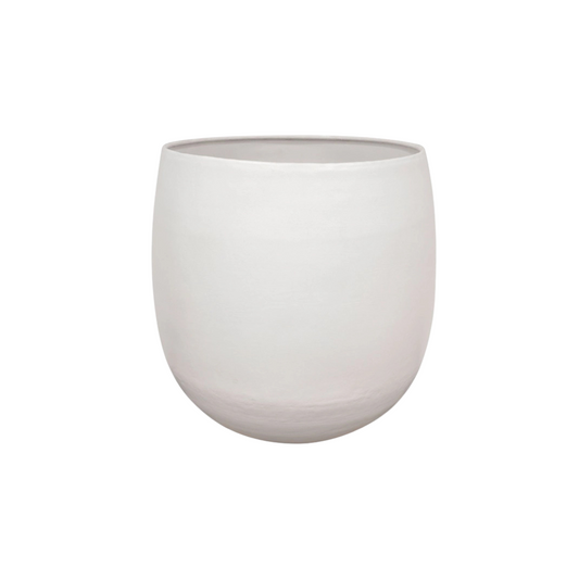 Grote witte plantenpot Stijn D45xH45 – moderne pot voor kamerplanten | Woonware